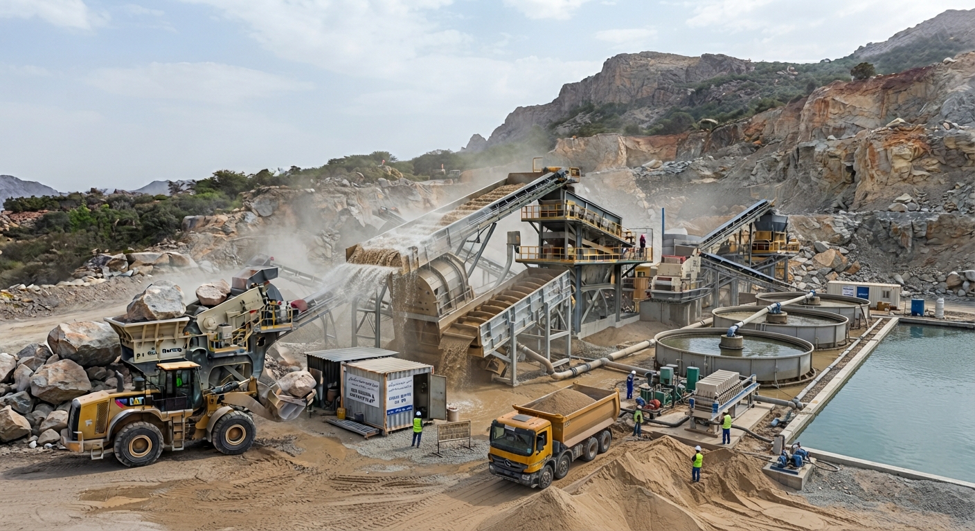 Sand Washing & Dewatering Plant